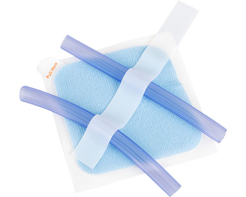 Disposable Medical Tubing Holder with Secure Adhesive Pad (85x85mm)